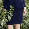 Women's Professional Navy Blue Suit Three Piece