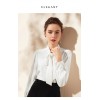 H-shaped Bow Chiffon Shirt Blouse