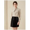 H-shaped Bow Chiffon Shirt Blouse