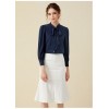 H-shaped Bow Chiffon Shirt Blouse