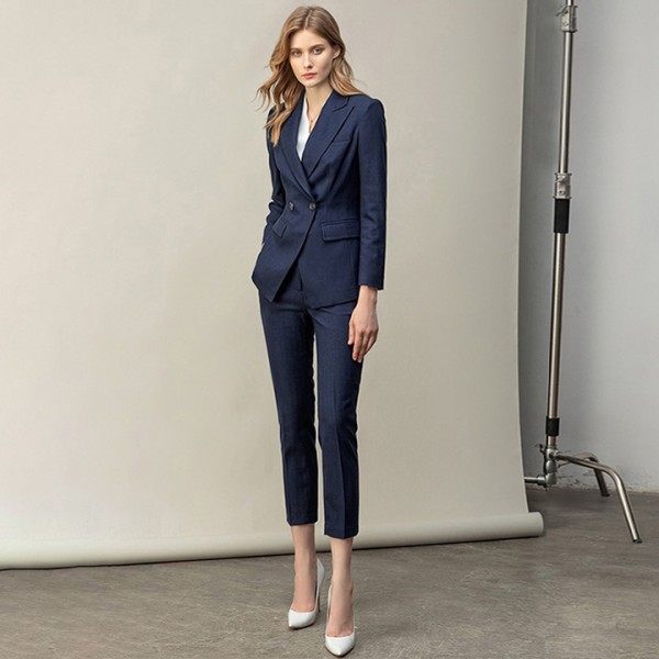 Women Fashion Business Suit and Pant Trousers Two-piece