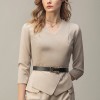 Fashionable Commuter V-neck Dress
