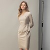 Fashionable Commuter V-neck Dress