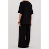 OLIVIA BLACK WIDE LEG KNIT PANT