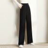 High Waist Slim Straight Chiffon Suit Pants