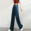 High Waist Slim Straight Chiffon Suit Pants