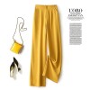 High Waist Slim Straight Chiffon Suit Pants