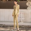 Women's Temperament Commuter Yellow Suit Two-piece