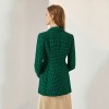 Sleek Commuter Houndstooth Single-Breasted Blazer